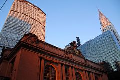 01-2 New York City Grand Central Terminal, MetLife Building, Chrysler Building At Sunset.jpg